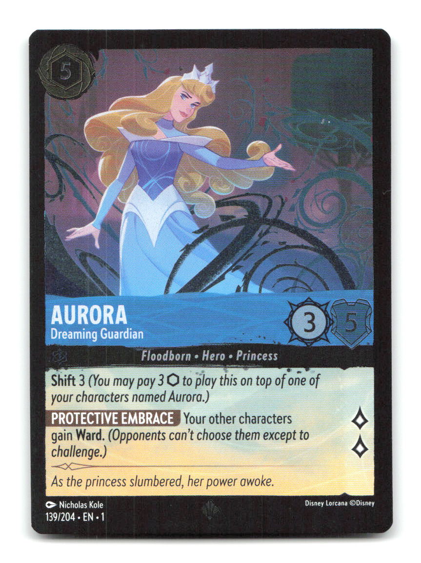 Aurora - Dreaming Guardian 139/204 1 Lorcana Cold Foil NM