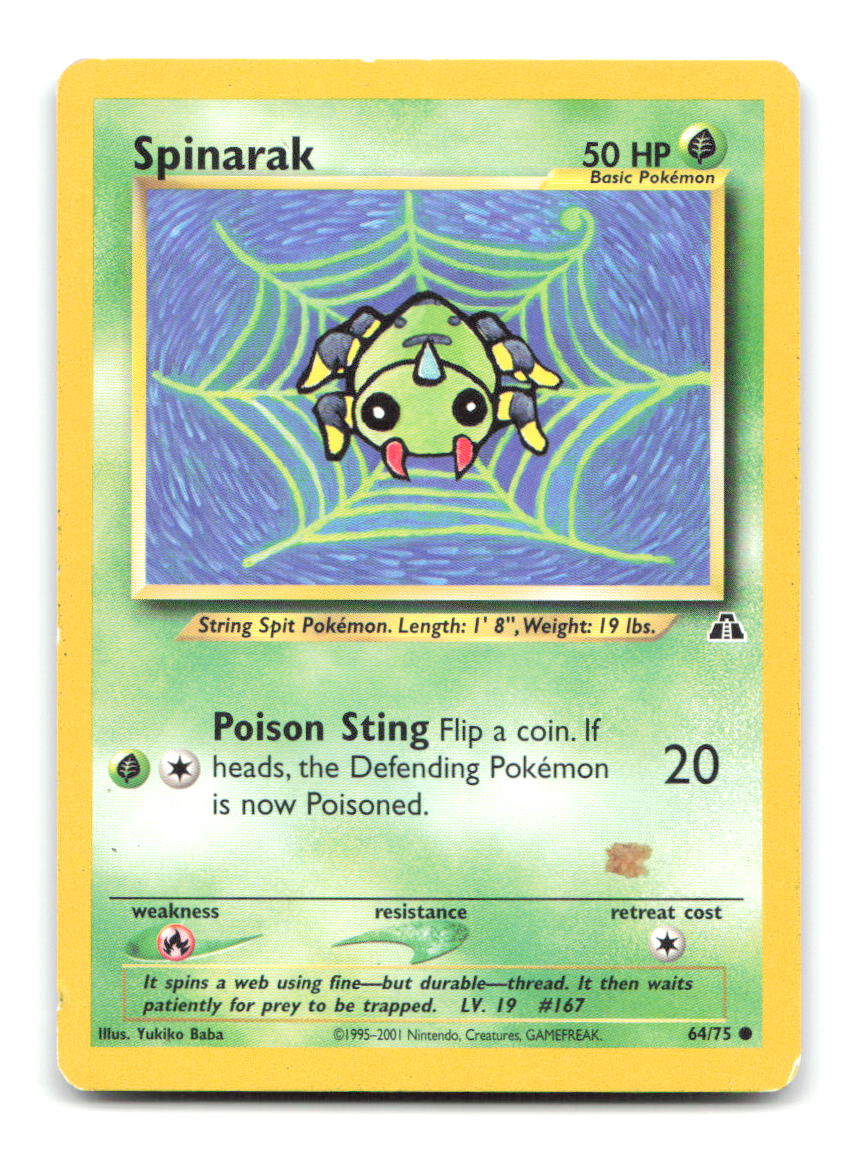Spinarak 64/75 N2 Pokemon Unlimited MP