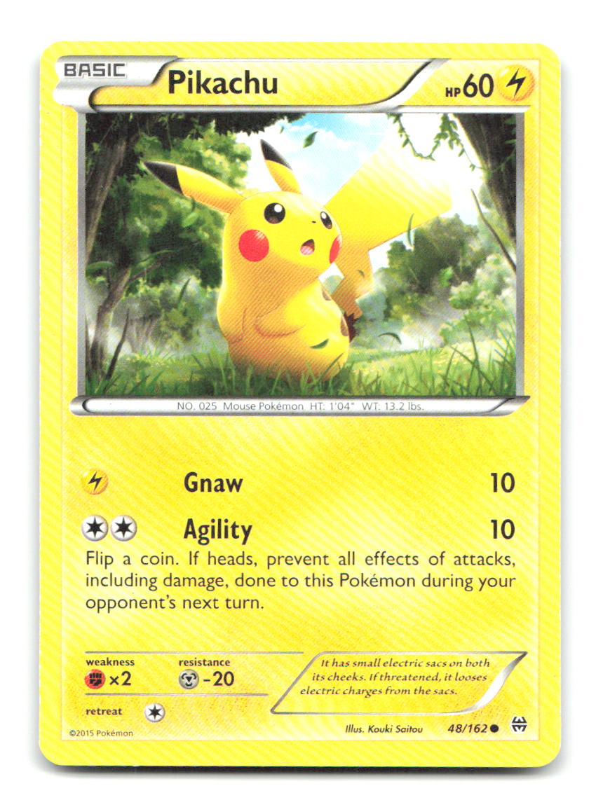 Pikachu 48/162 Common BREAKthrough Pokemon Moderately Played