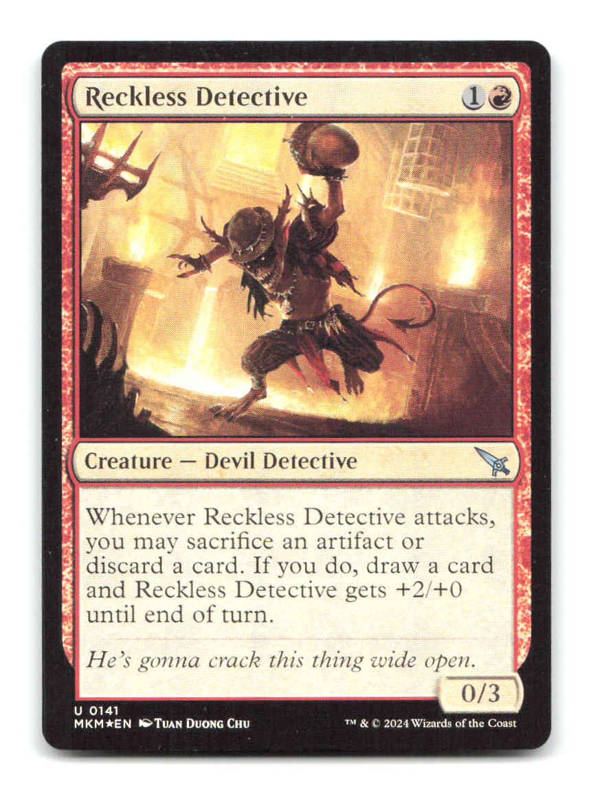 Reckless Detective 141 MKM Magic: The Gathering Foil NM