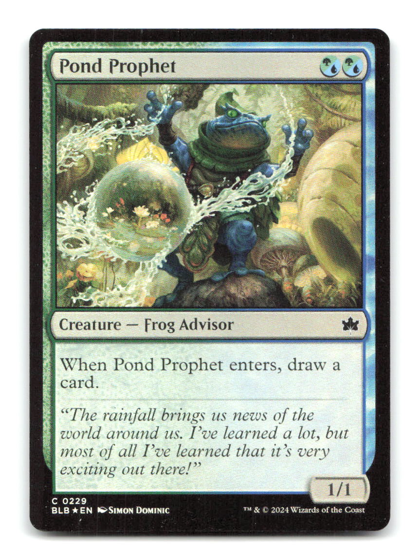 Pond Prophet 229 BLB Magic: The Gathering Foil NM