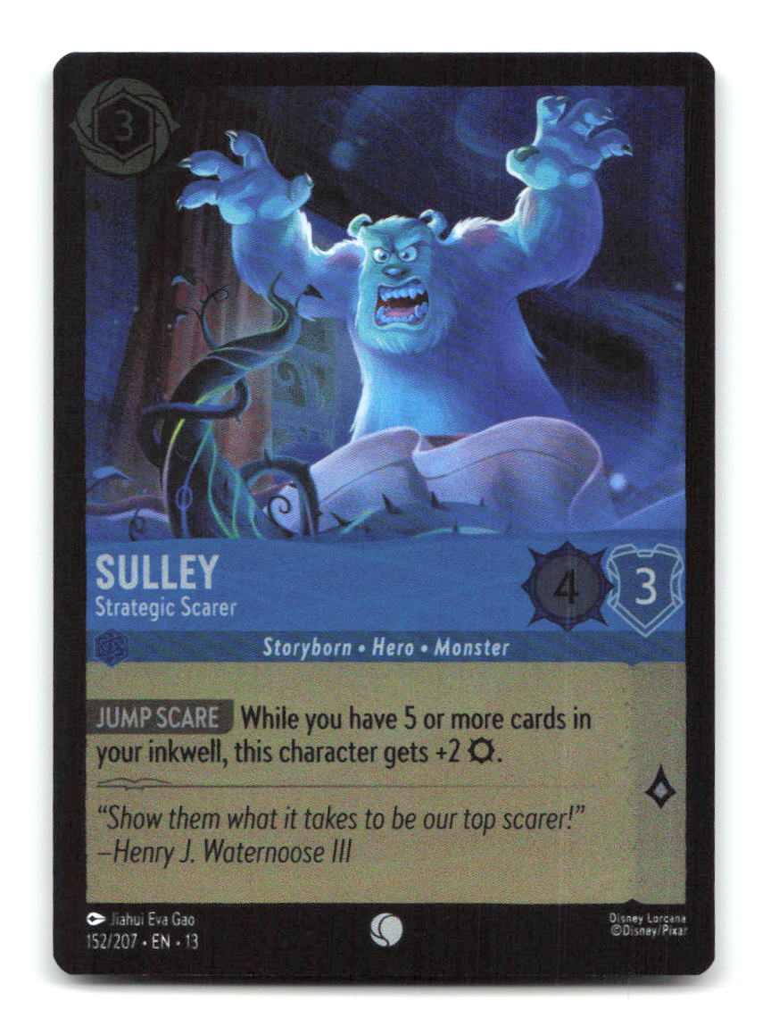 Sulley - Strategic Scarer 152/204 13 Lorcana Cold Foil NM