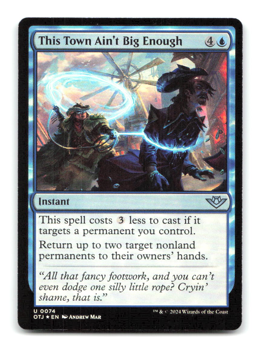 This Town Ain't Big Enough 74 OTJ Magic: The Gathering Foil NM