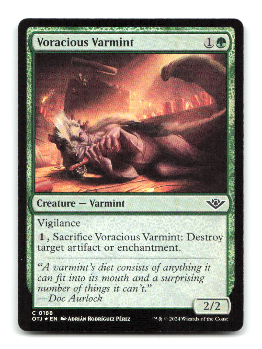 Voracious Varmint 188 OTJ Magic: The Gathering Foil NM