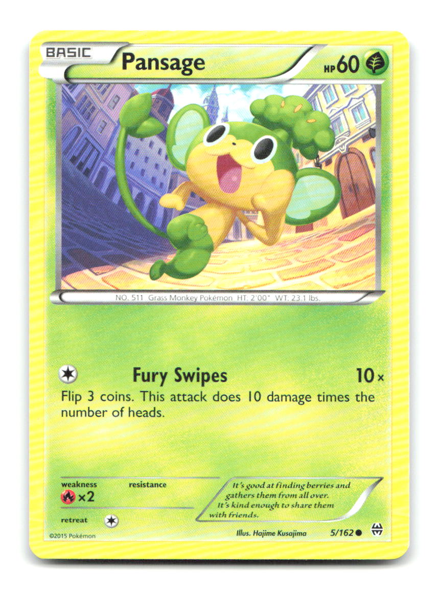 Pansage 5/162 BKT Pokemon MP