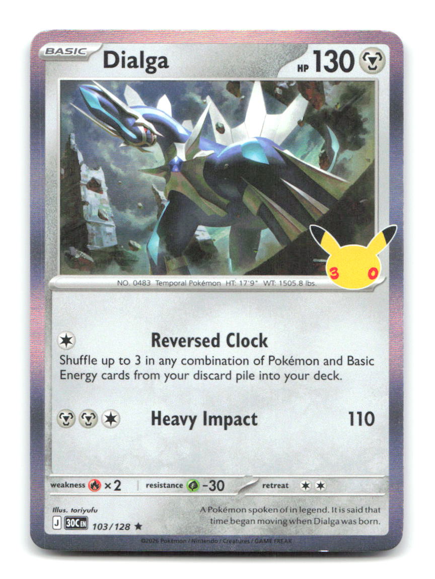 Dialga 103/128 30C Pokemon Holo NM