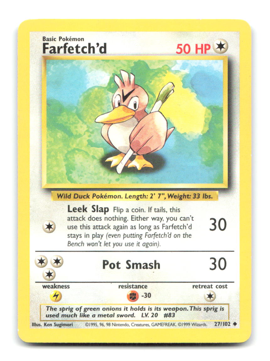 Farfetch'd 27/102 BS Pokemon HP