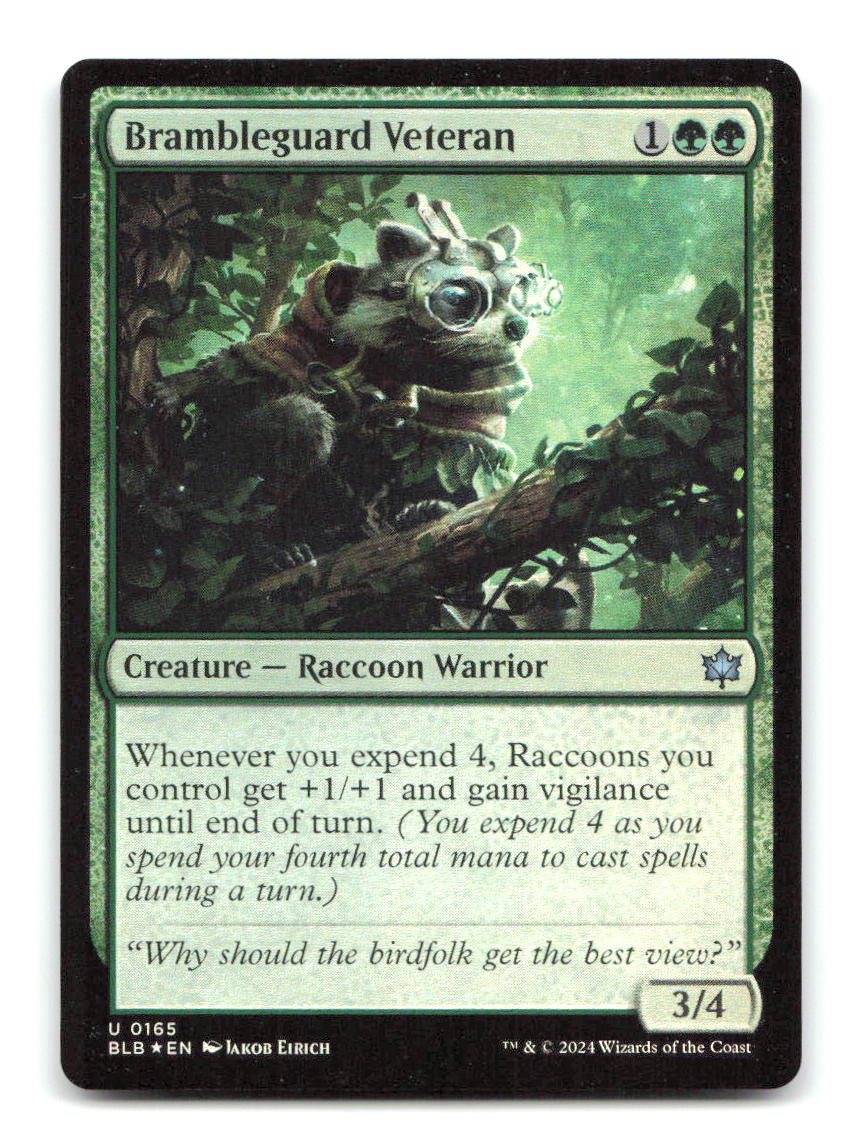 Brambleguard Veteran 165 BLB Magic: The Gathering Foil NM