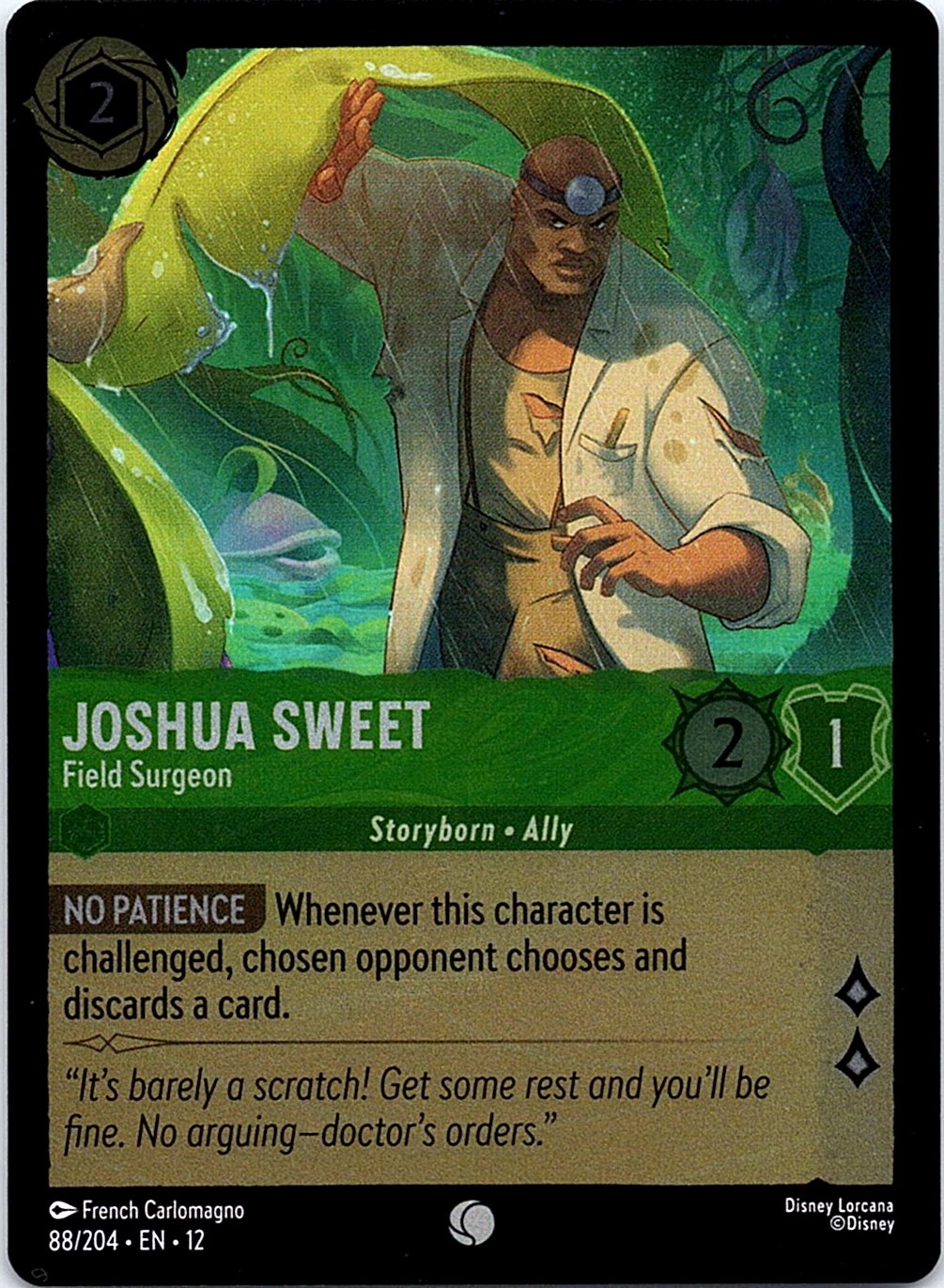 Joshua Sweet - Field Surgeon 88/204 Common Wilds Unknown Lorcana Cold Foil NM