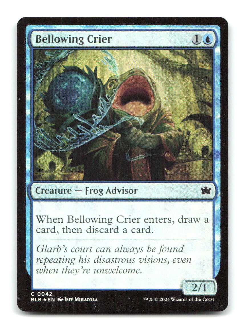 Bellowing Crier 42 BLB Magic: The Gathering Foil NM