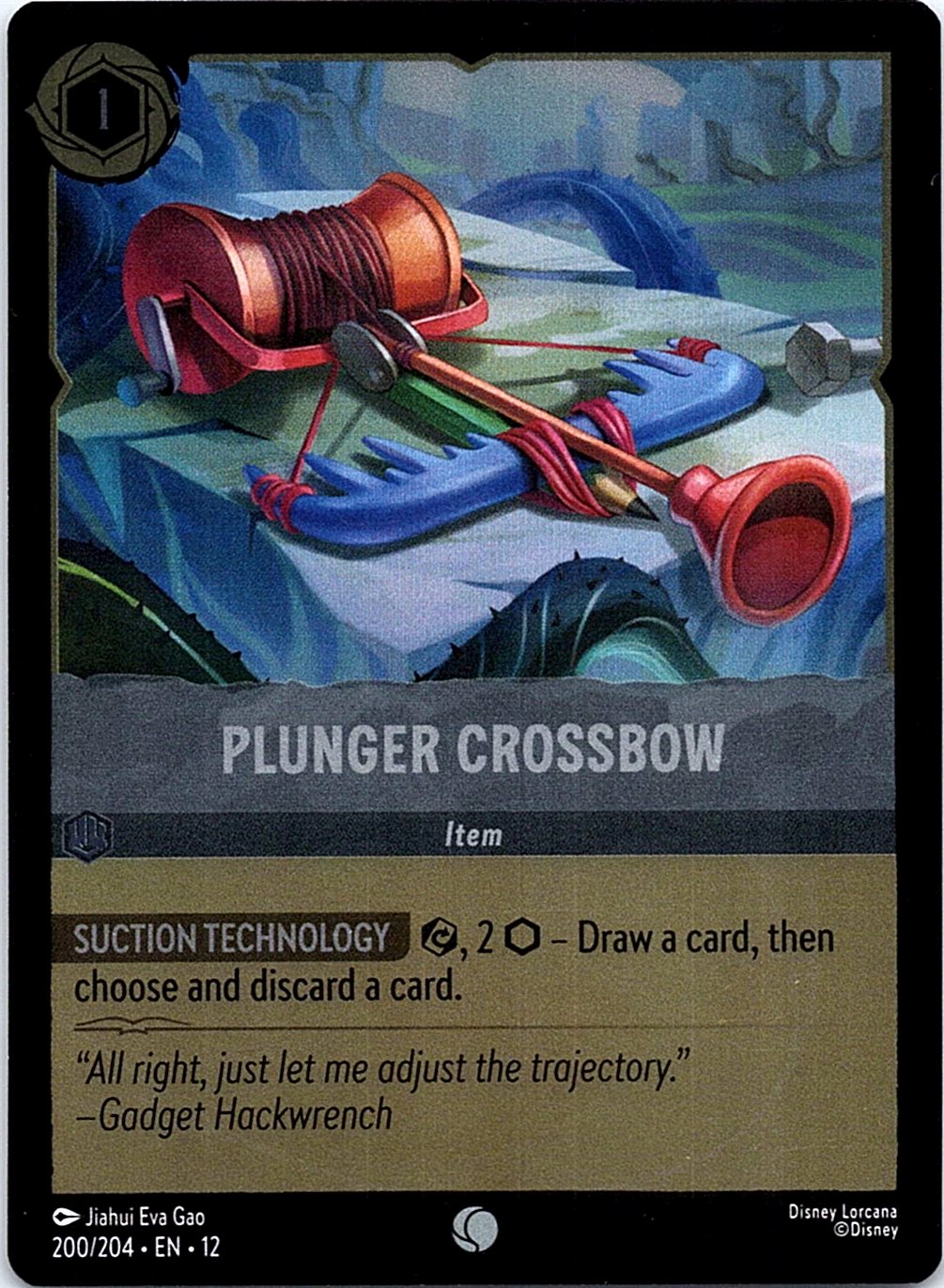 Plunger Crossbow 200/204 Common Wilds Unknown Lorcana Cold Foil Near Mint