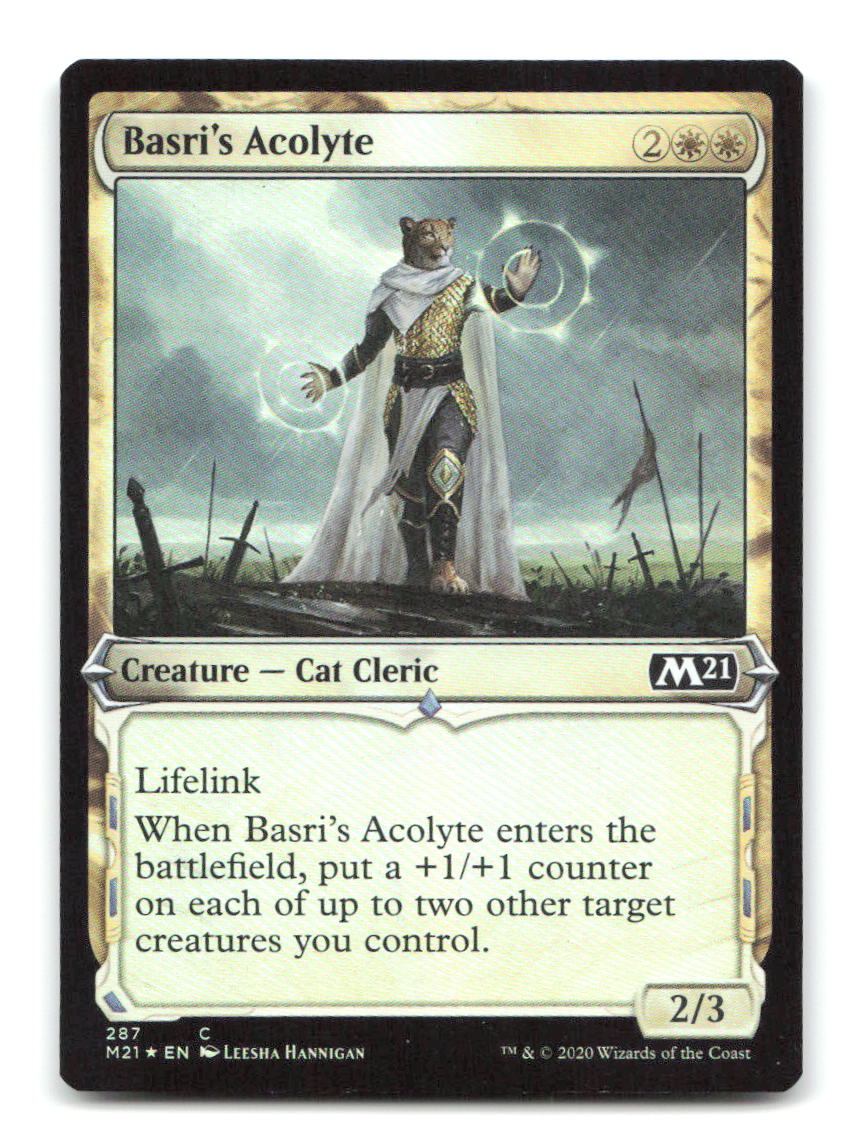 Basri's Acolyte (Showcase) 287 M21 Magic: The Gathering Foil NM