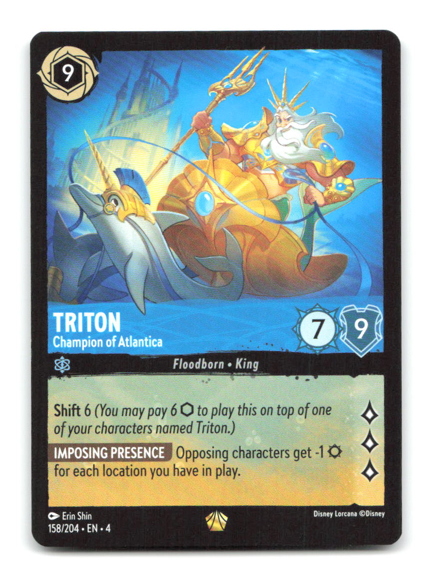 Triton - Champion of Atlantica 158/204 4 Lorcana NM