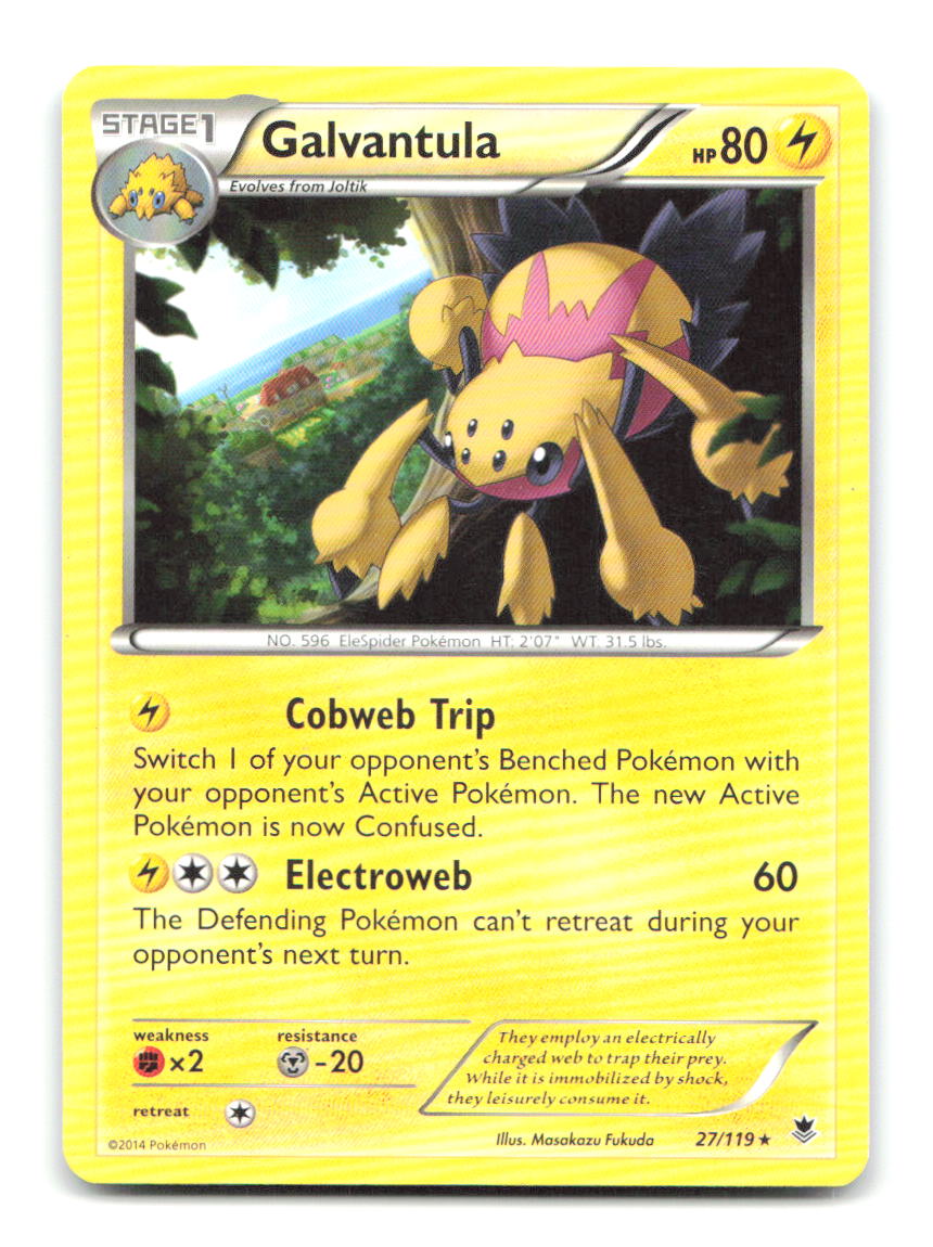 Galvantula 27/119 Rare Phantom Forces Pokemon Lightly Played