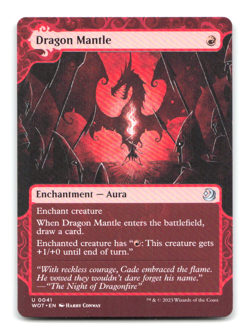 Dragon Mantle 41 UC Wilds of Eldraine: Enchanting Tales Magic: The Gathering NM