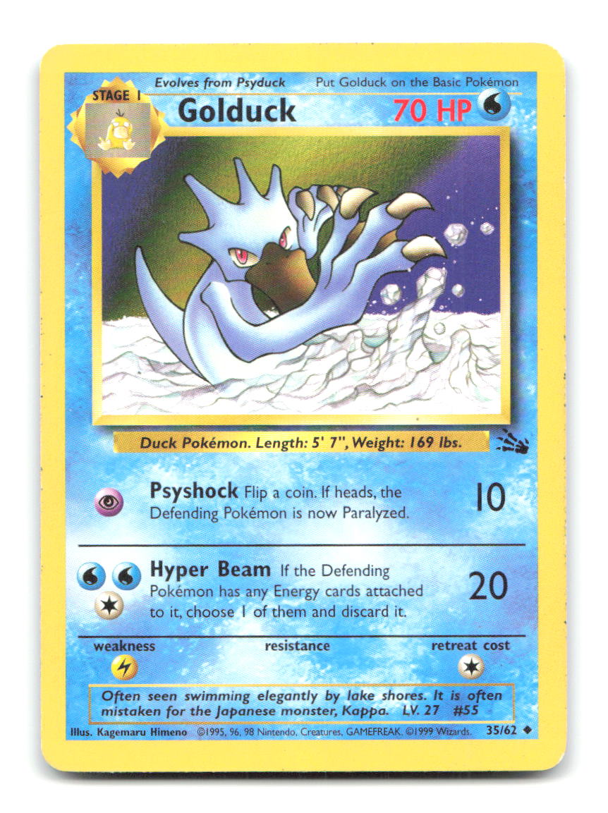 Golduck 35/62 FO Pokemon Unlimited HP