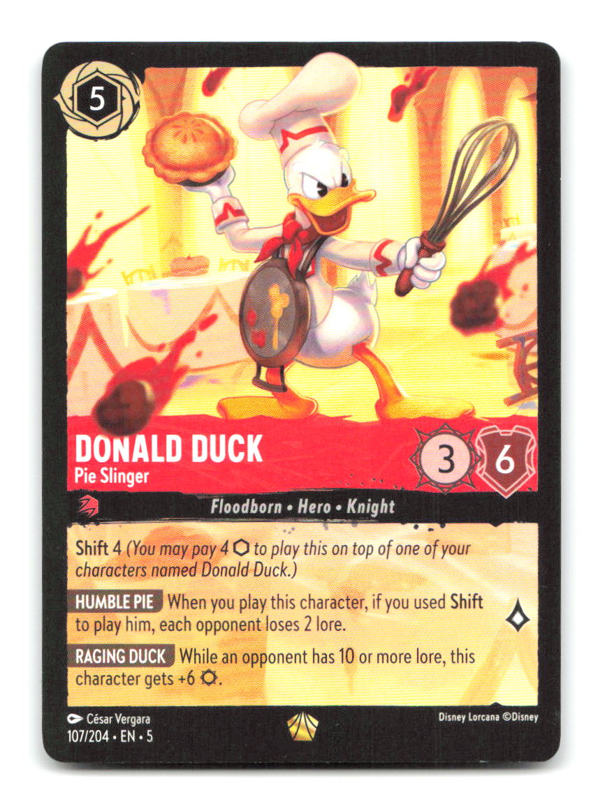 Donald Duck - Pie Slinger 107/204 5 Lorcana NM