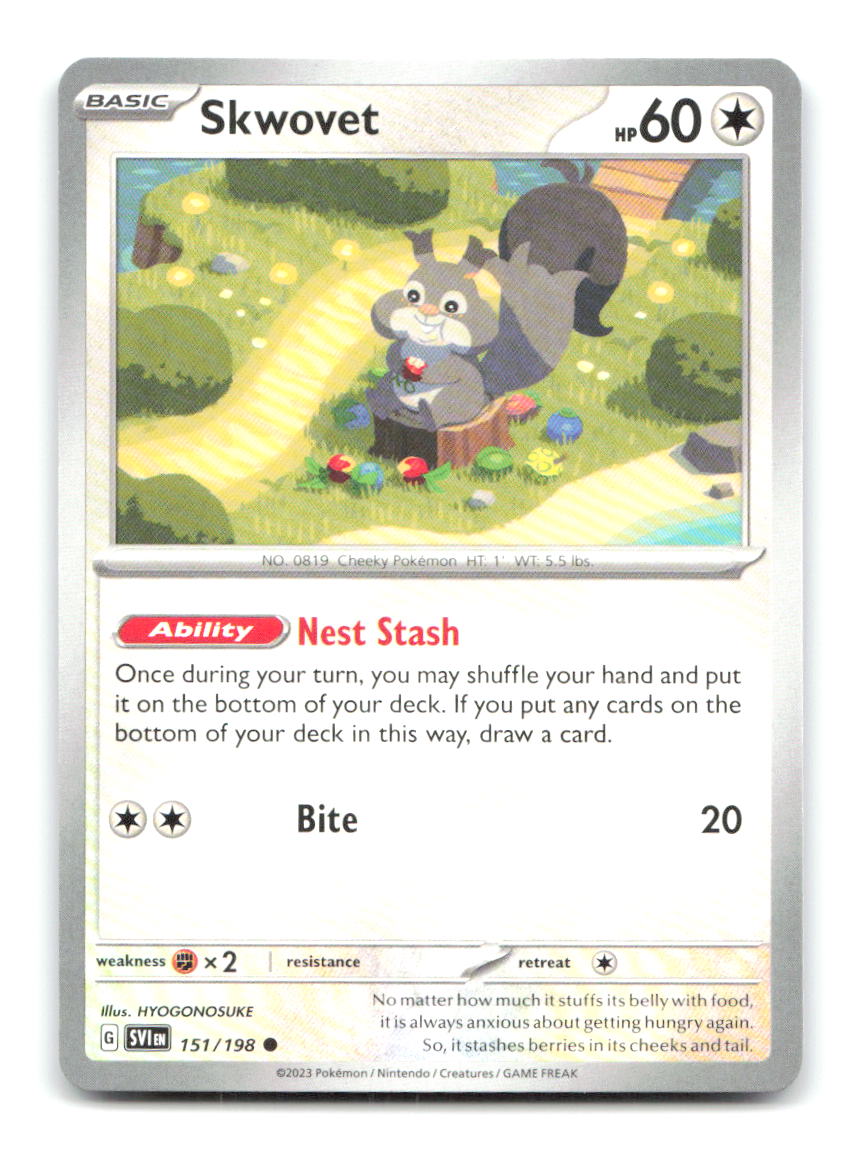Skwovet 151/198 SVI Pokemon NM