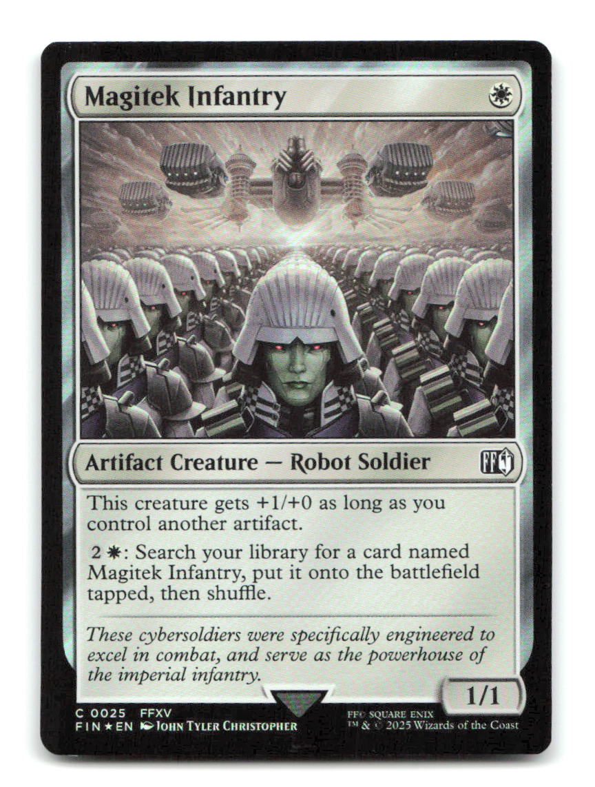 Magitek Infantry 25 FIN Magic: The Gathering Foil NM