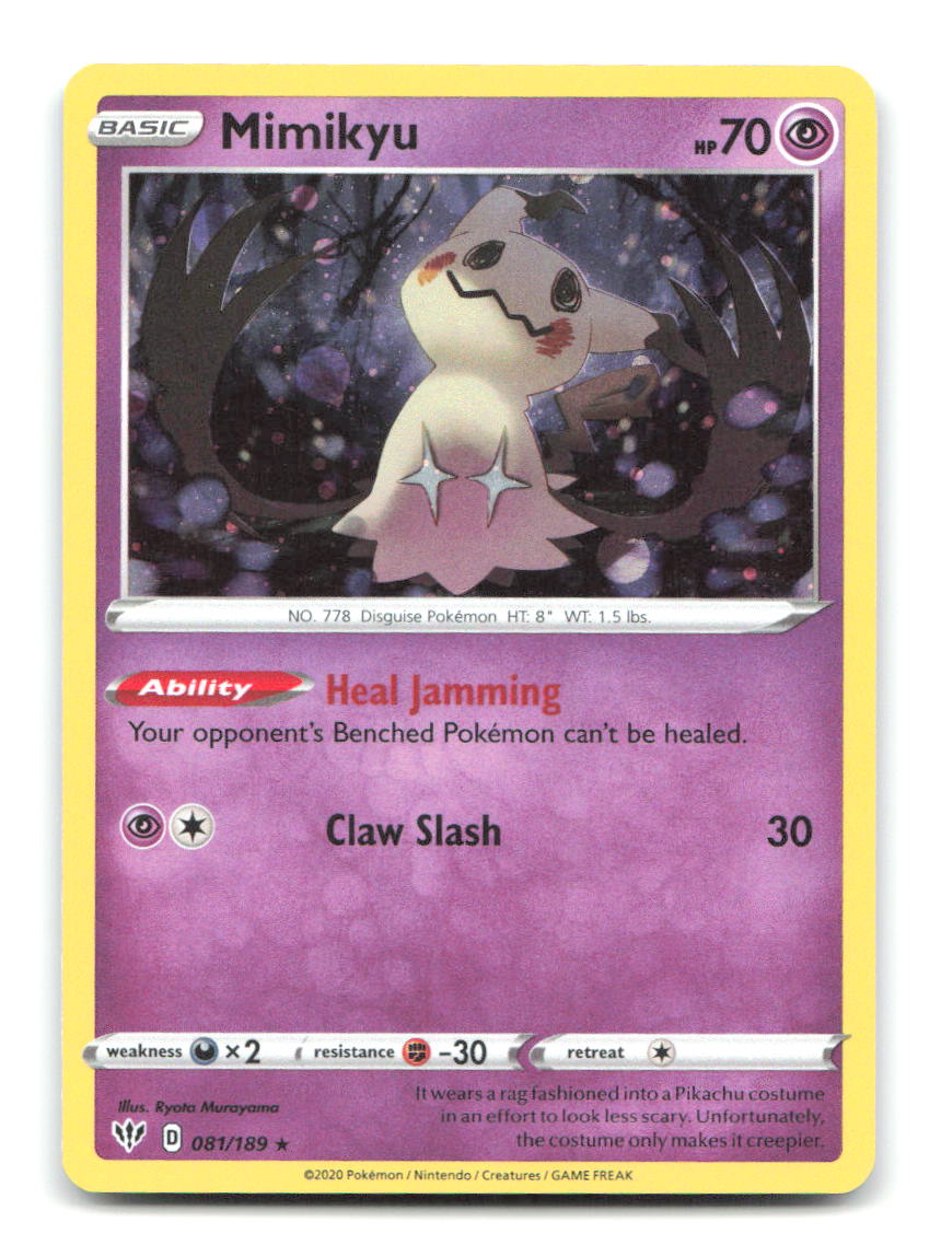 Mimikyu (Cosmos Holo) 081/189 MCAP Pokemon NM