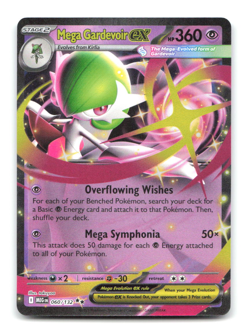 Mega Gardevoir ex 060/132 MEG Pokemon Holo NM