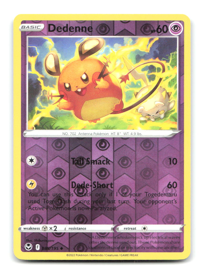 Dedenne 085/195 UC Silver Tempest Pokemon Reverse Holo LP