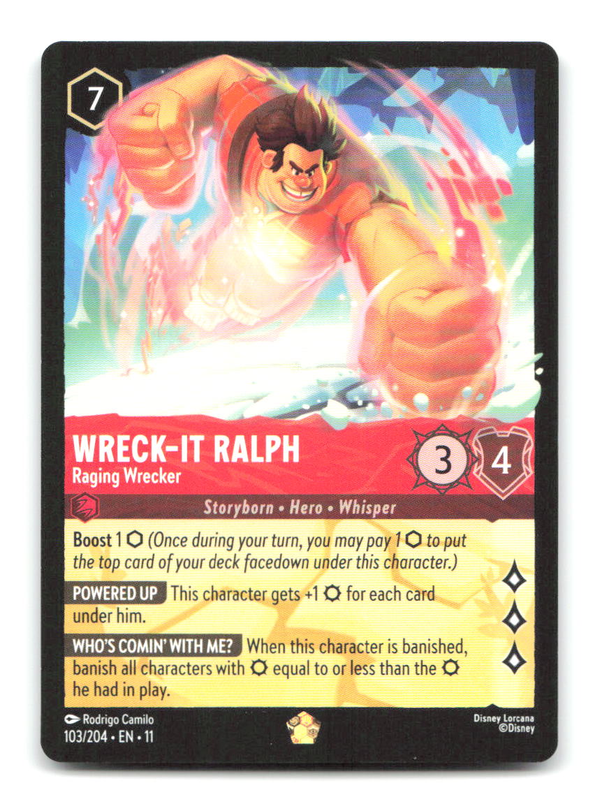 Wreck-It Ralph - Raging Wrecker 103/204 11 Lorcana NM