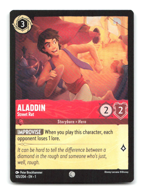 Aladdin - Street Rat 105/204 1 Lorcana NM