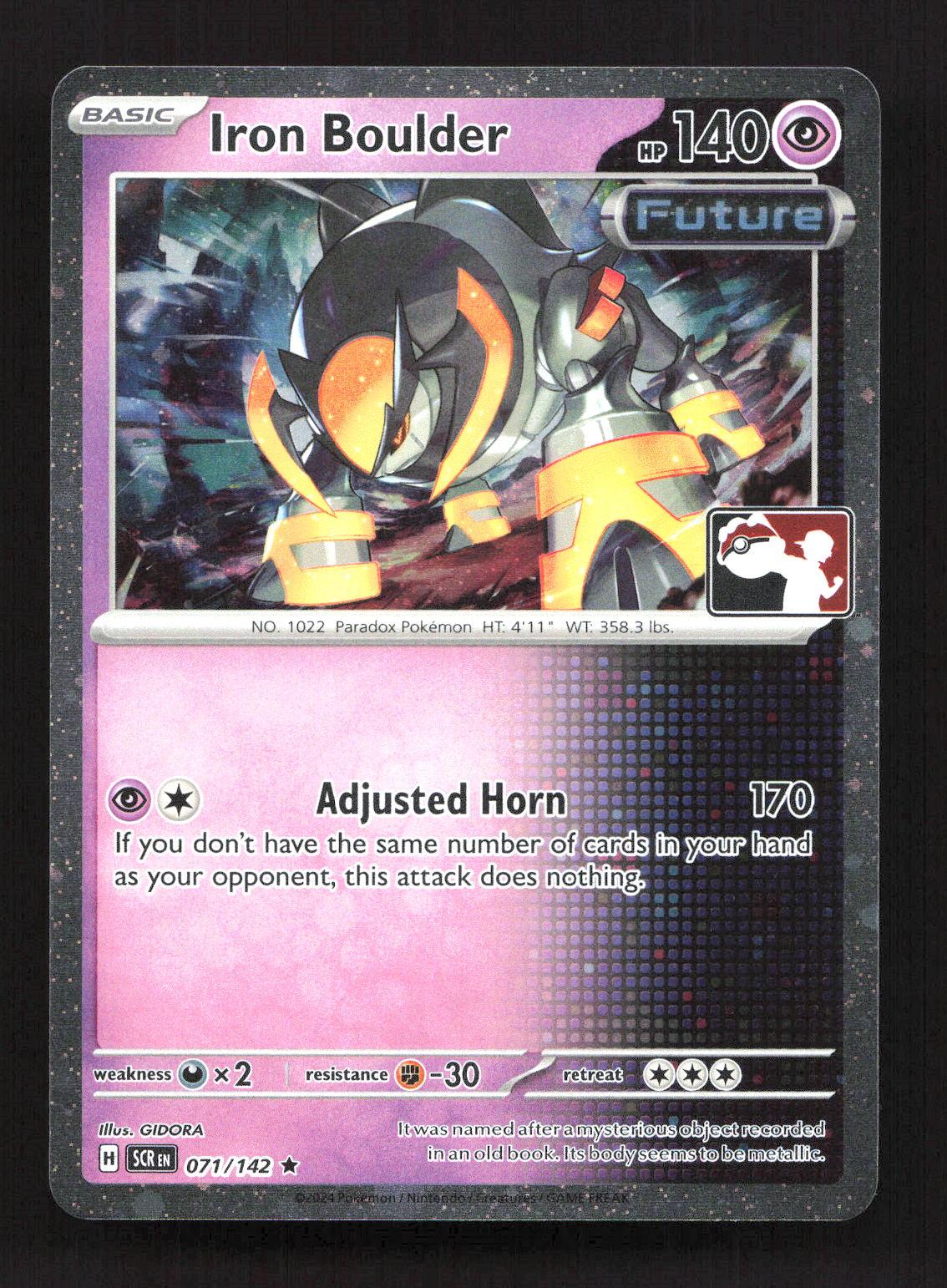 Iron Boulder (Cosmos Holo) 071/142 Rare Prize Pack Series Cards Pokemon LP