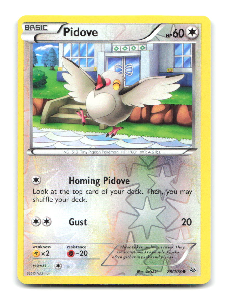 Pidove 78/108 ROS Pokemon Reverse Holo LP