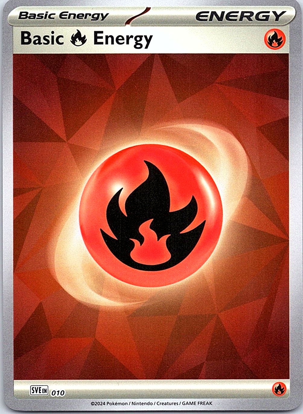 Basic Fire Energy 010 Scarlet & Violet Energies Pokemon Holo Lightly Played