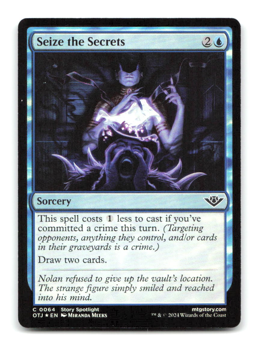 Seize the Secrets 64 OTJ Magic: The Gathering Foil NM
