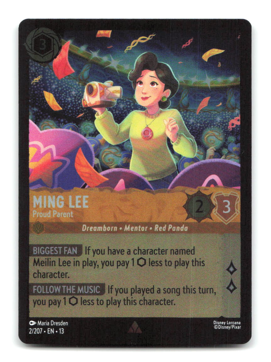 Ming Lee - Proud Parent 2/204 13 Lorcana Cold Foil NM