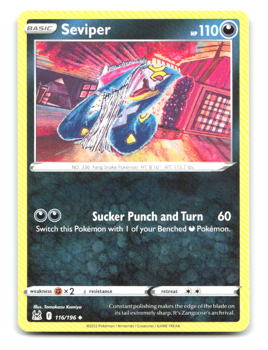 Seviper 116/196 UC Lost Origin Pokemon NM