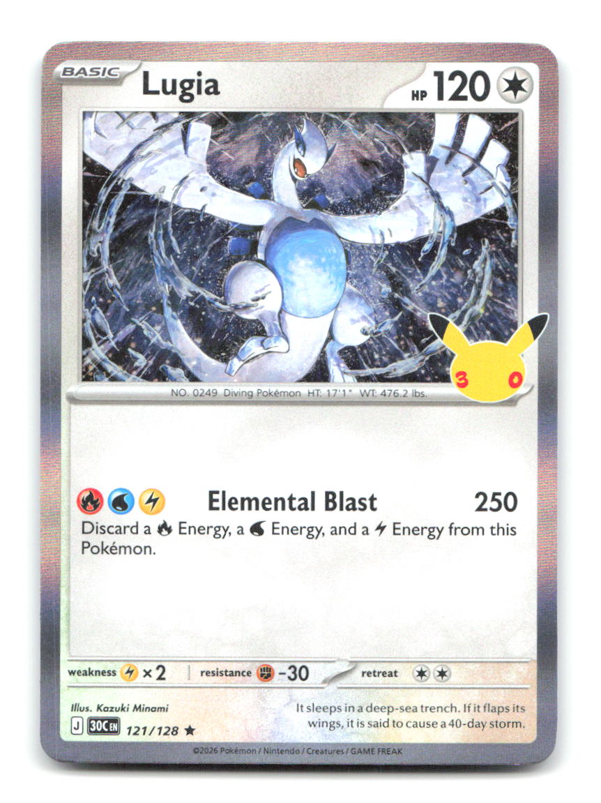 Lugia 121/128 30C Pokemon Holo NM