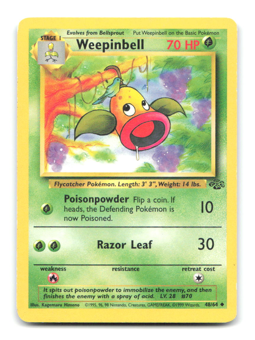 Weepinbell 48/64 JU Pokemon Unlimited HP