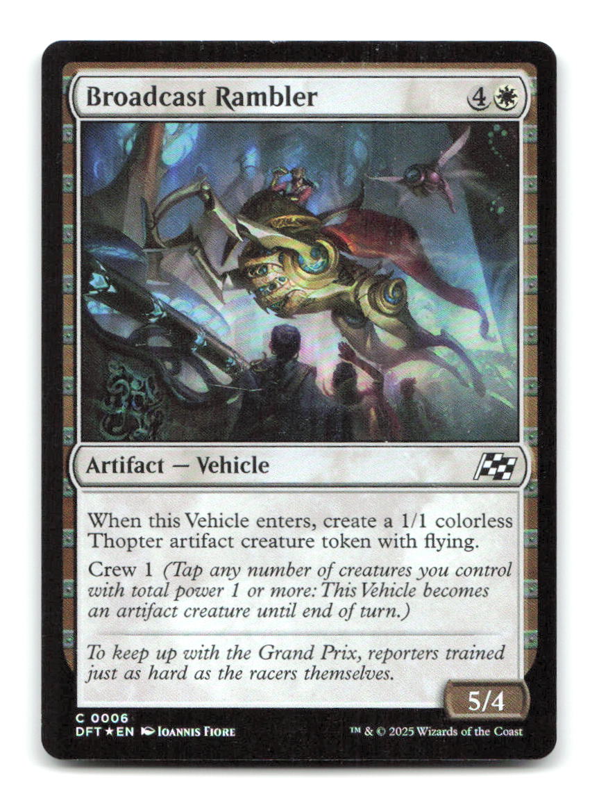 Broadcast Rambler 6 DFT Magic: The Gathering Foil NM