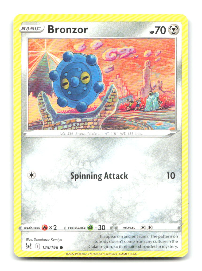 Bronzor 125/196 C Lost Origin Pokemon NM