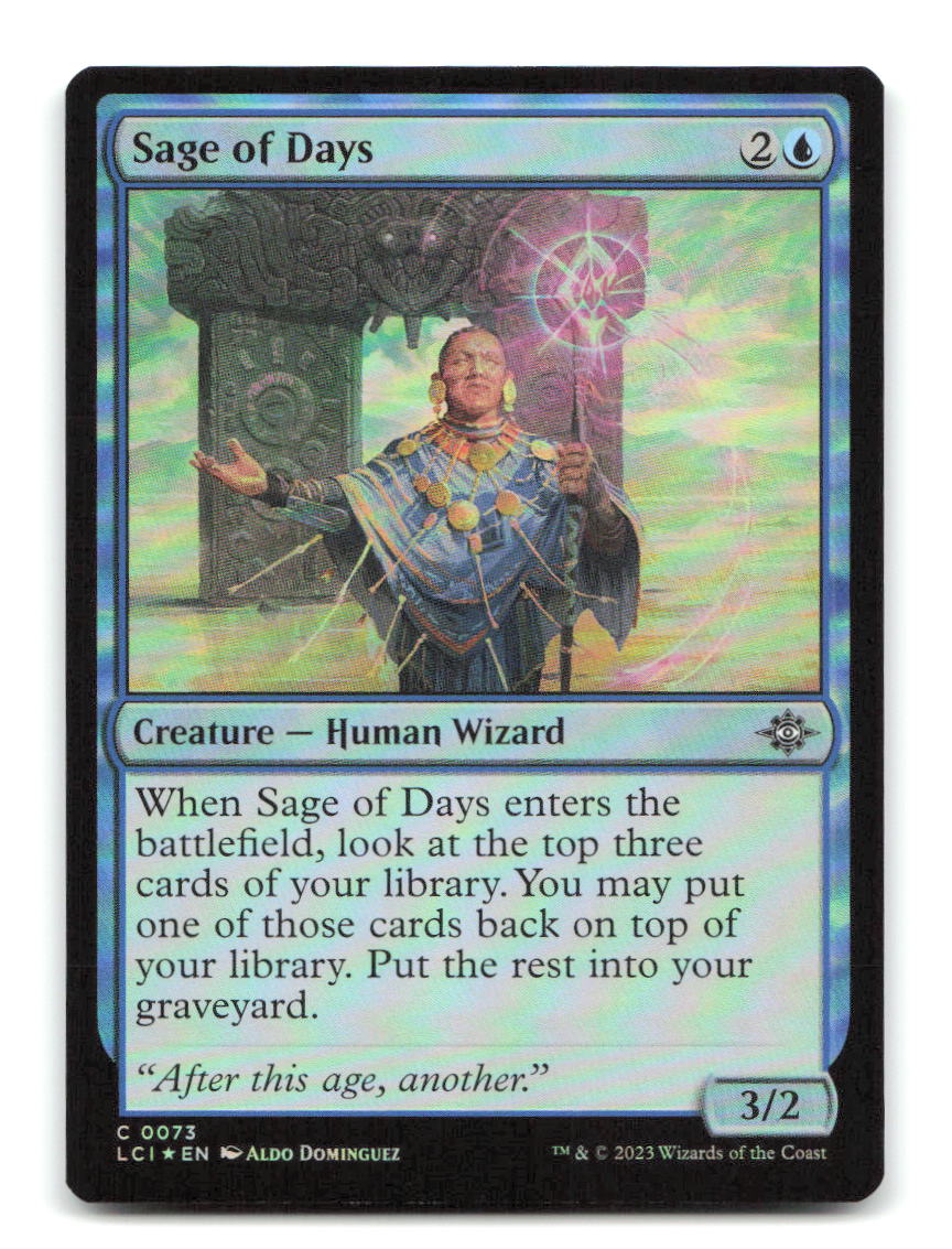 Sage of Days 73 LCI Magic: The Gathering Foil NM