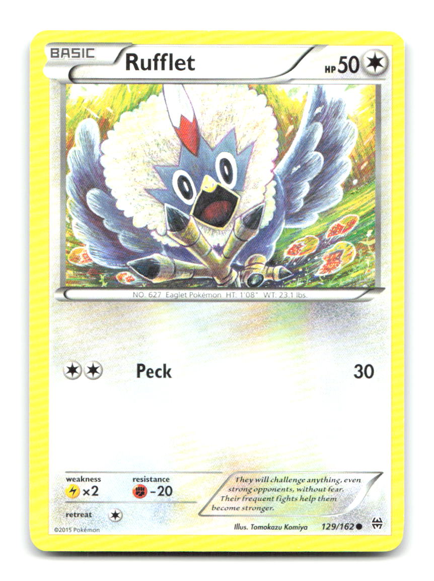 Rufflet 129/162 Common BREAKthrough Pokemon Moderately Played