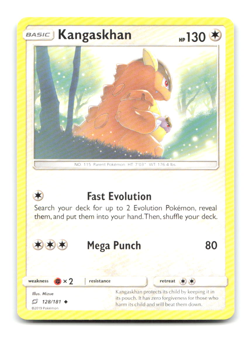 Kangaskhan 128/181 Uncommon Team Up Pokemon Lightly Played