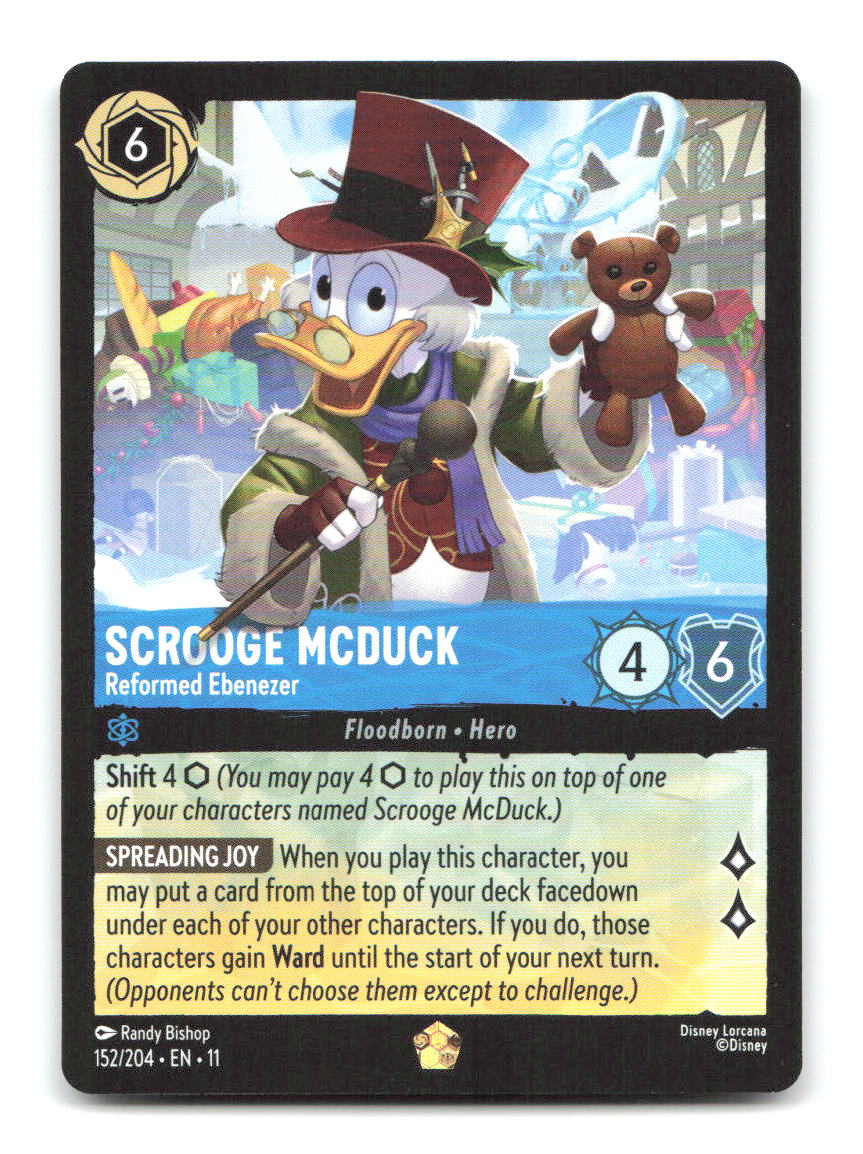 Scrooge McDuck - Reformed Ebenezer 152/204 11 Lorcana NM