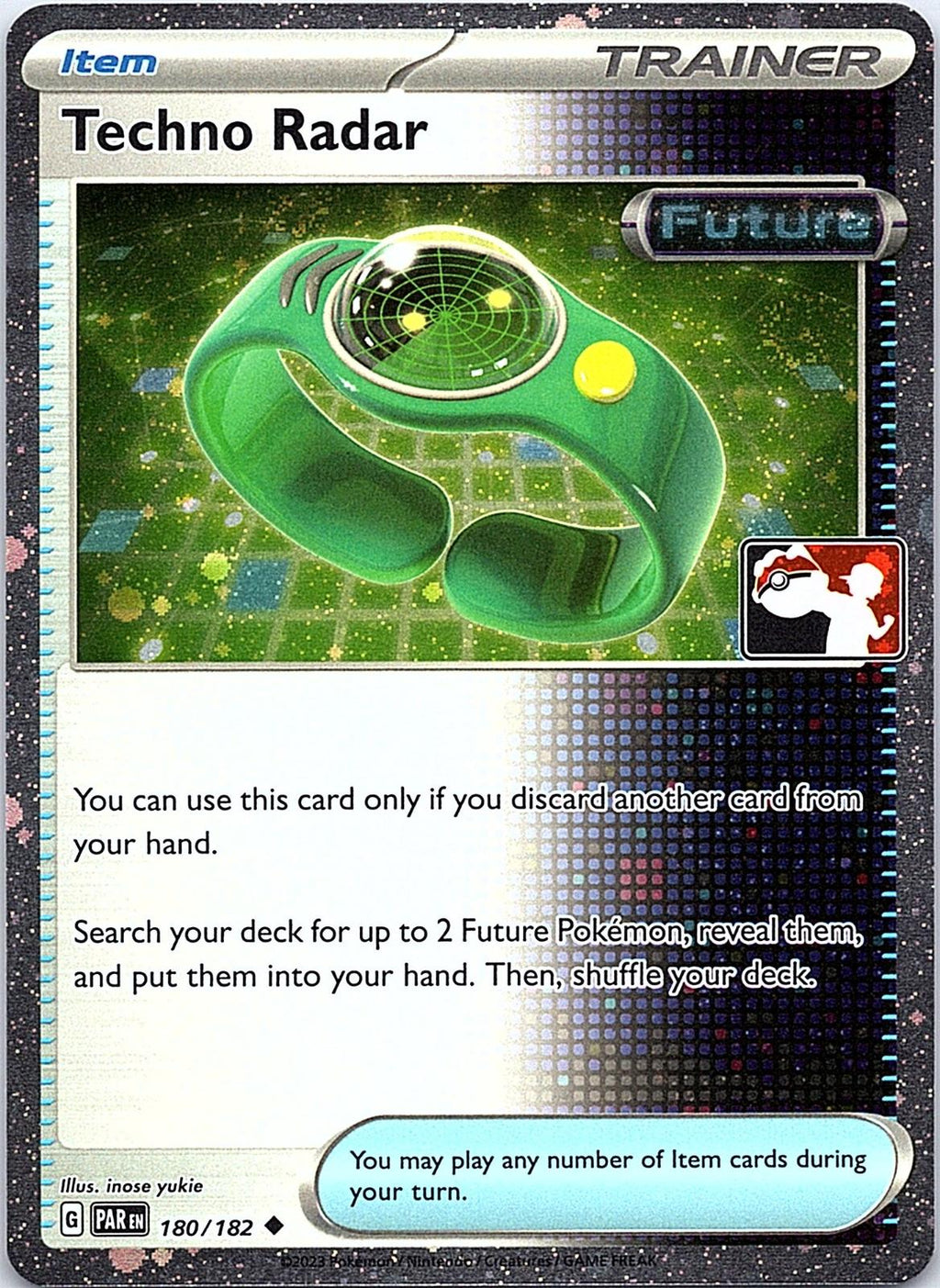 Techno Radar (Cosmos Holo) 180/182 Uncommon Prize Pack Series Cards Pokemon LP