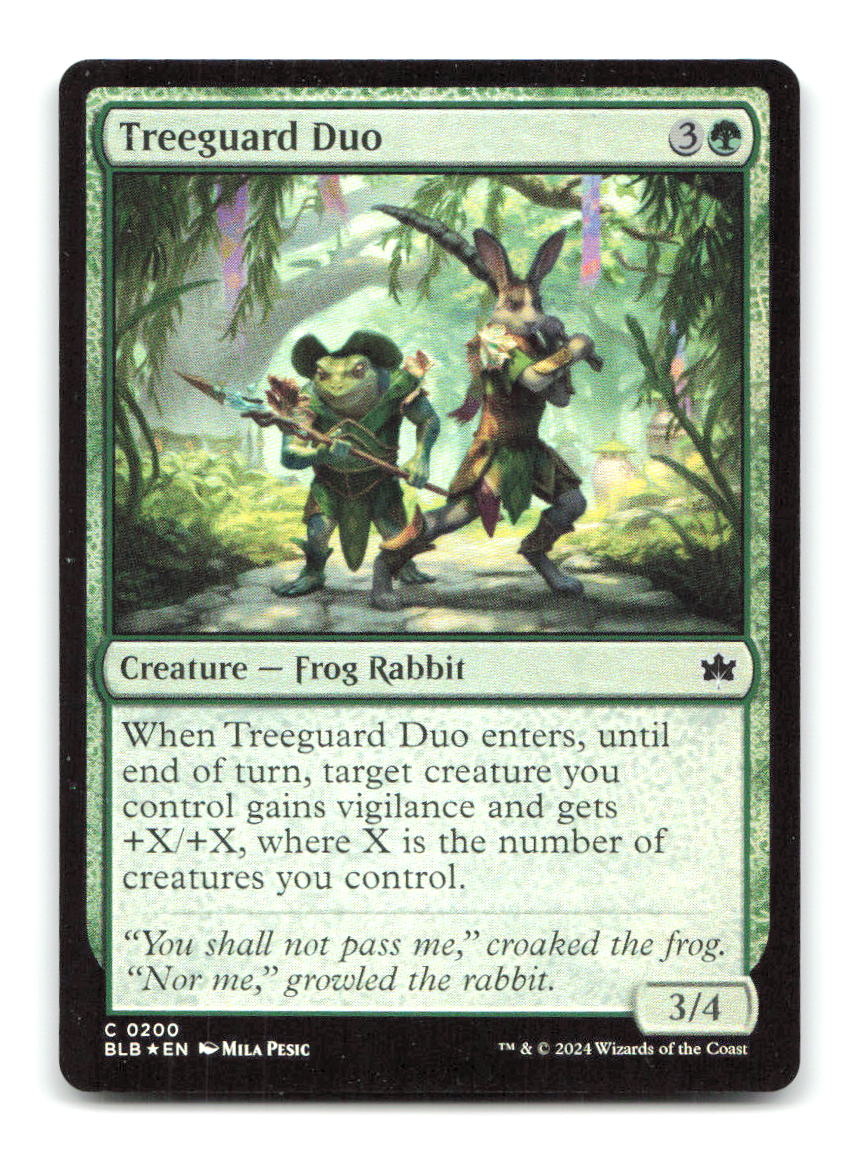 Treeguard Duo 200 BLB Magic: The Gathering Foil NM