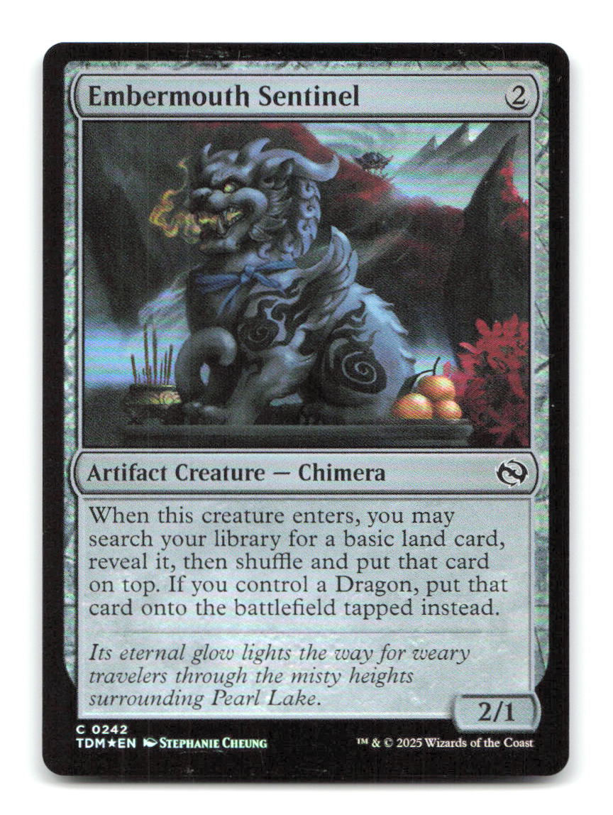 Embermouth Sentinel 242 TDM Magic: The Gathering Foil NM