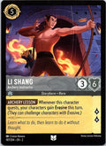 Li Shang - Archery Instructor 187/204 Uncommon Rise of the Floodborn Lorcana NM