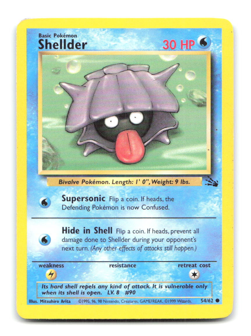 Shellder 54/62 FO Pokemon Unlimited HP