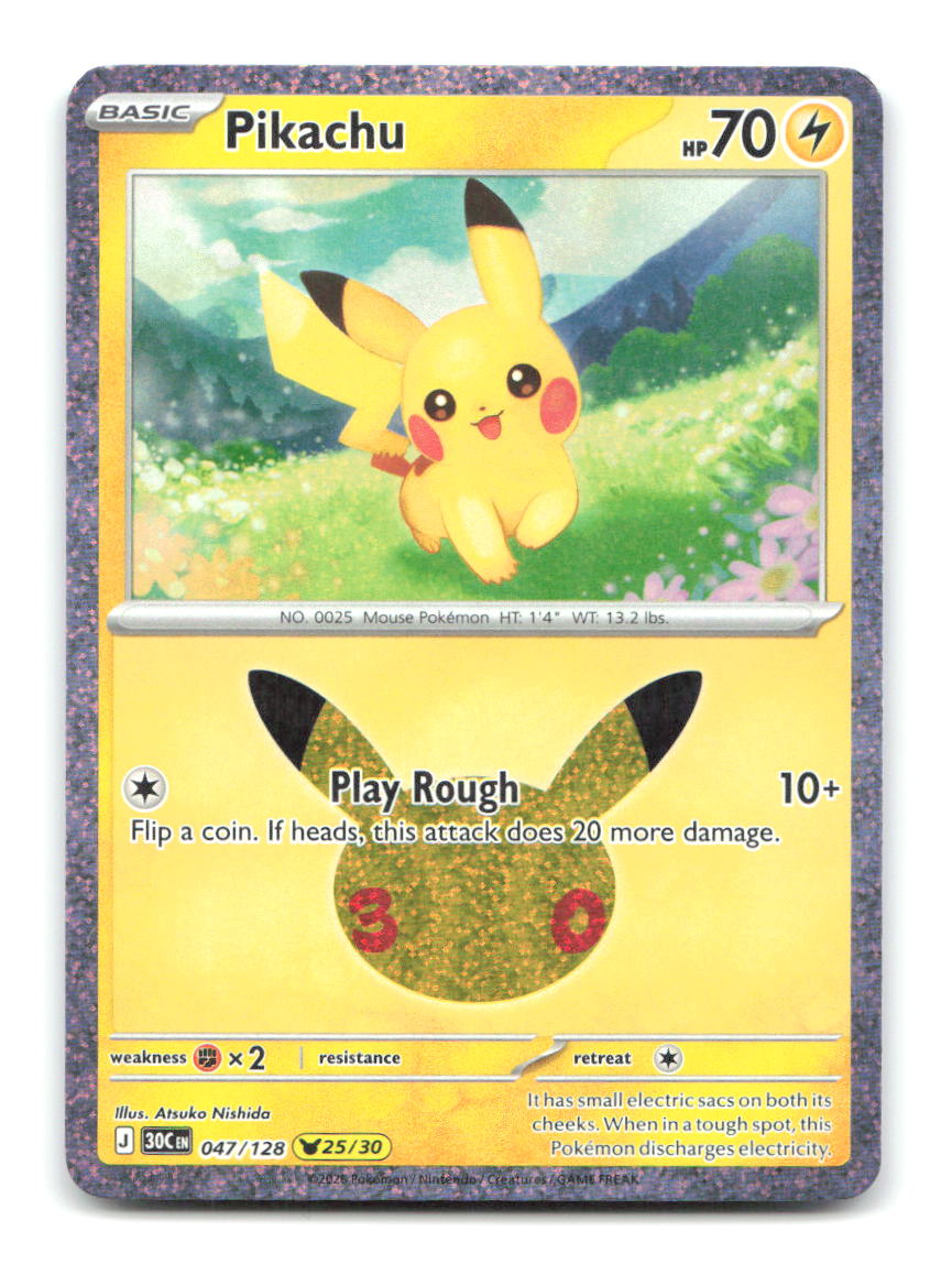Pikachu 047/128 30C Pokemon Holo NM