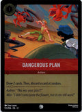 Dangerous Plan 133/204 Common Wilds Unknown Lorcana Cold Foil Near Mint