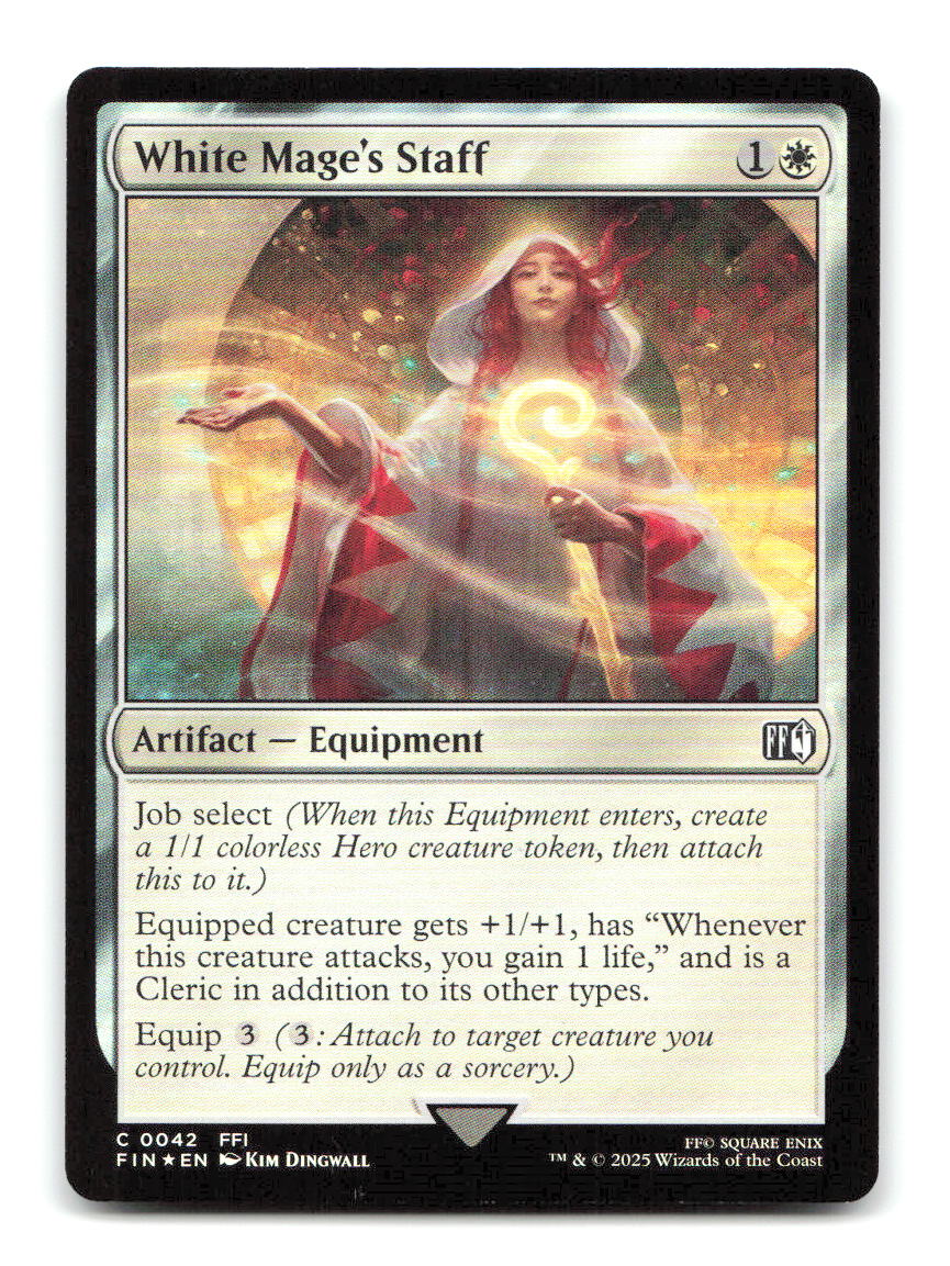 White Mage's Staff 42 FIN Magic: The Gathering Foil NM